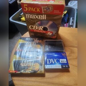 Blank Tapes And Cds And Music Books